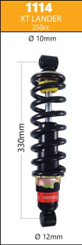 Amortecedor para XTZ 250 Lander Tenere REFORÇADO