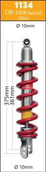 Amortecedor para Honda CRF 250 Amortecedor para Honda CRF 250