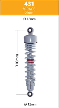 Amortecedor para Kasinski Mirage 250