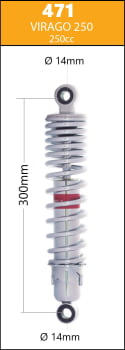 Amortecedor para Yamaha Virago 250